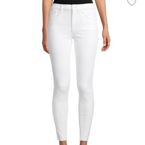 Joe’s white high rise skinny ankle jeans size 30